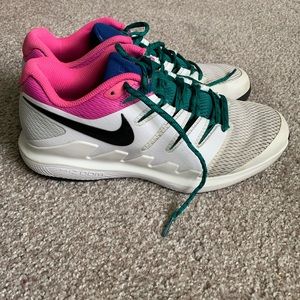 Men’s Nike Air Zoom Vapor x White Green Shoes  9.5